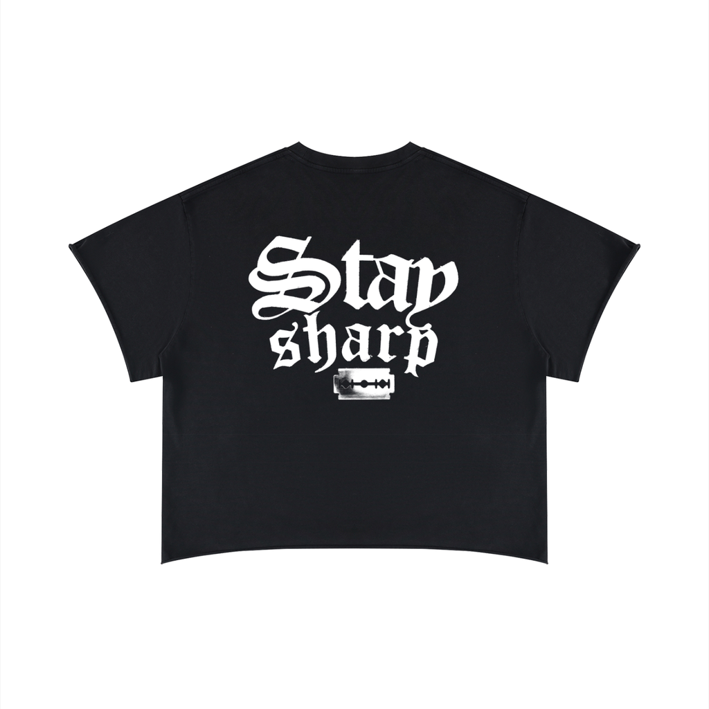Unisex Boxy Raw Edge T-Shirt