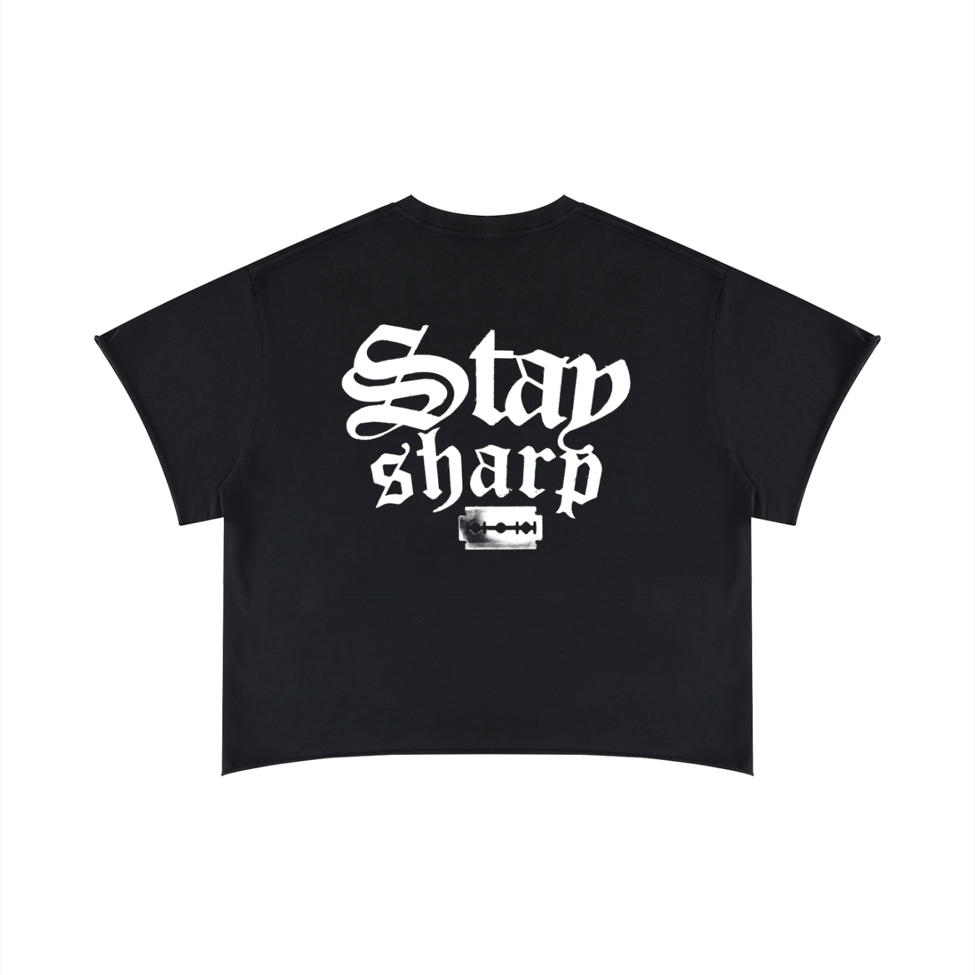 Unisex Boxy Raw Edge T-Shirt