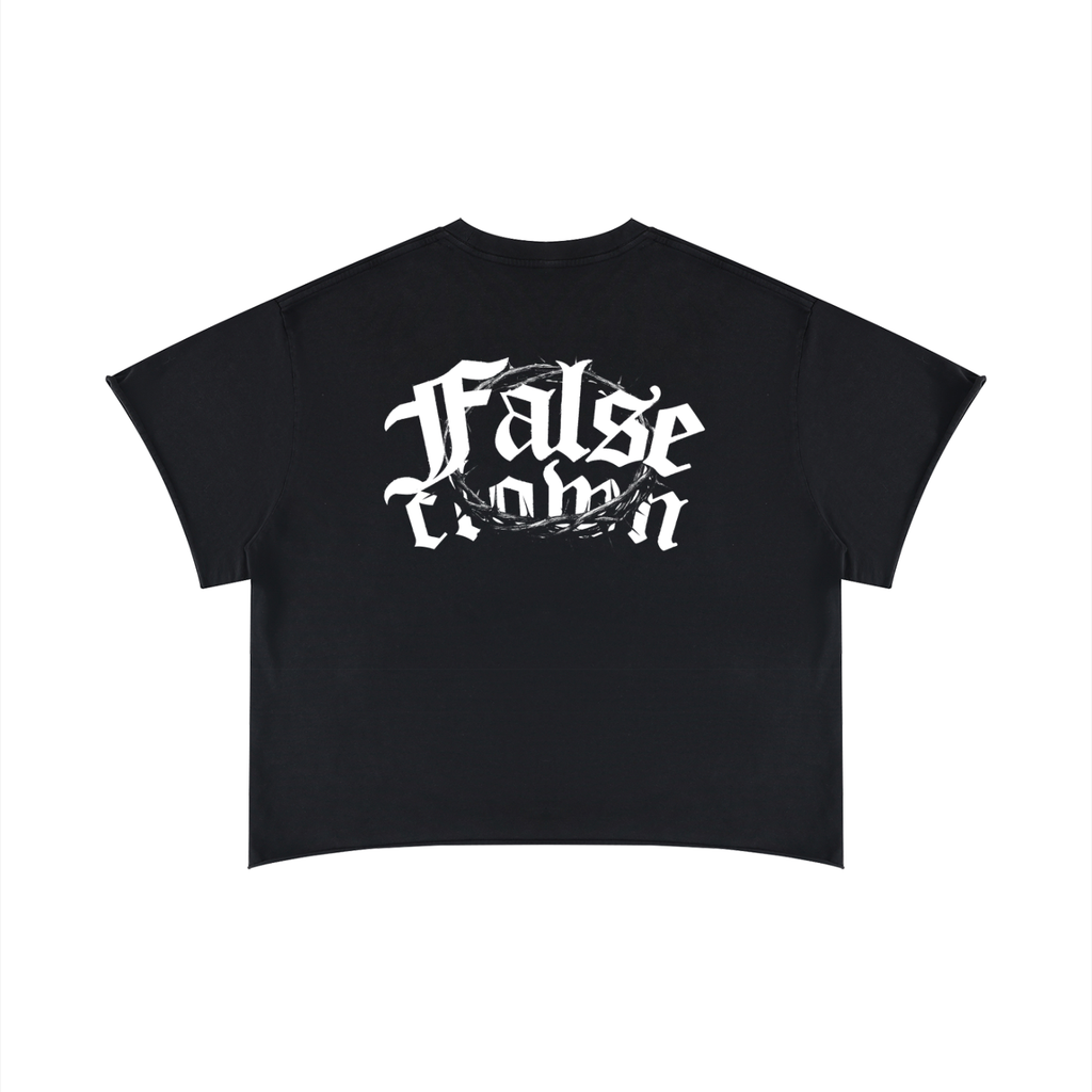 Unisex Boxy Raw Edge T-Shirt
