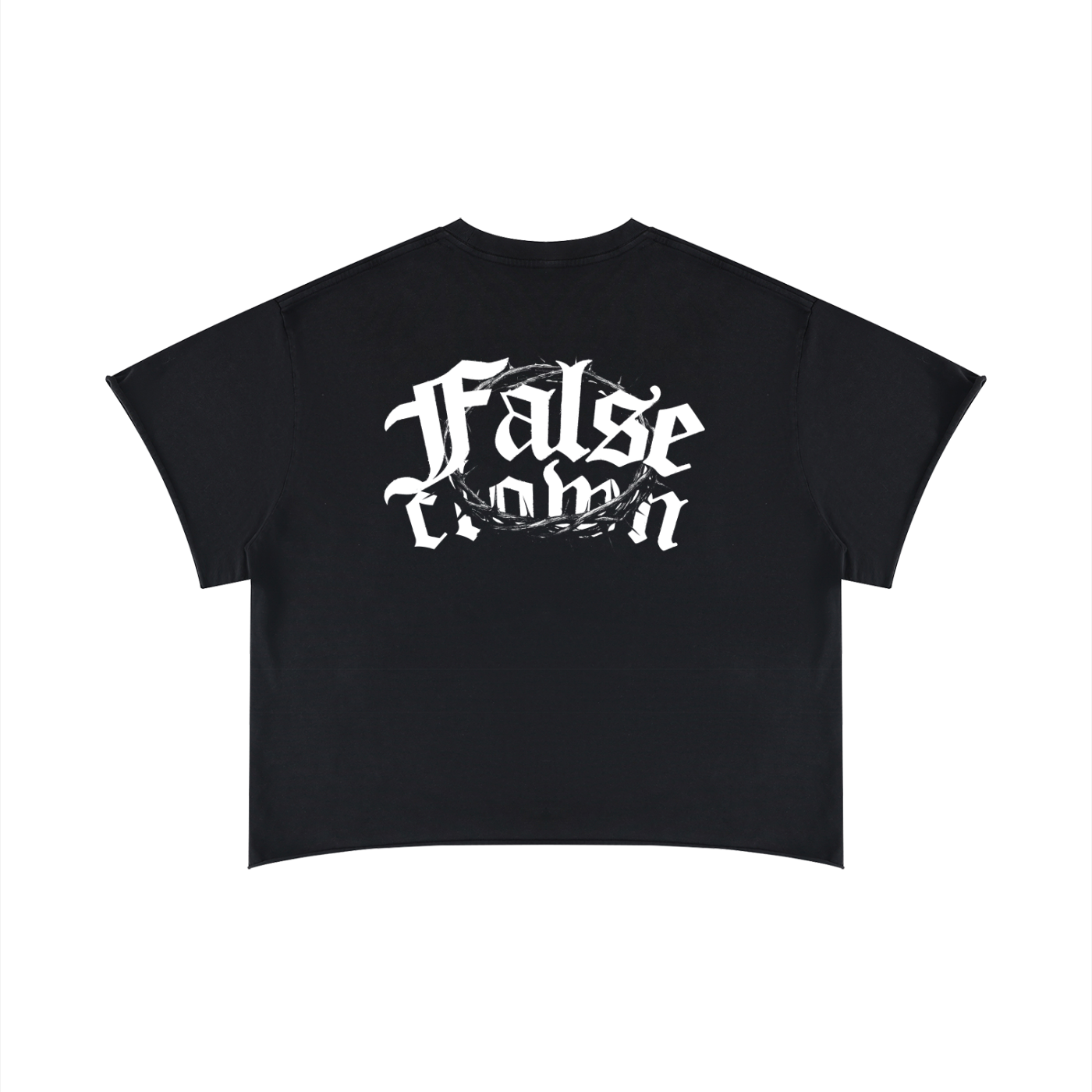 Unisex Boxy Raw Edge T-Shirt