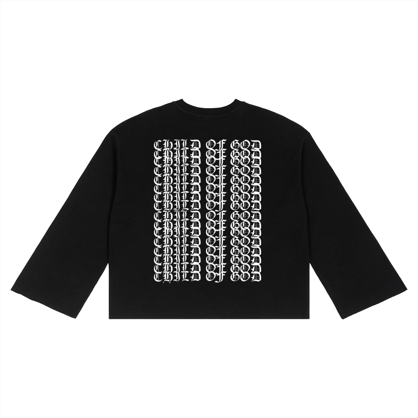 Unisex Waffle Raw Edge T-Shirt