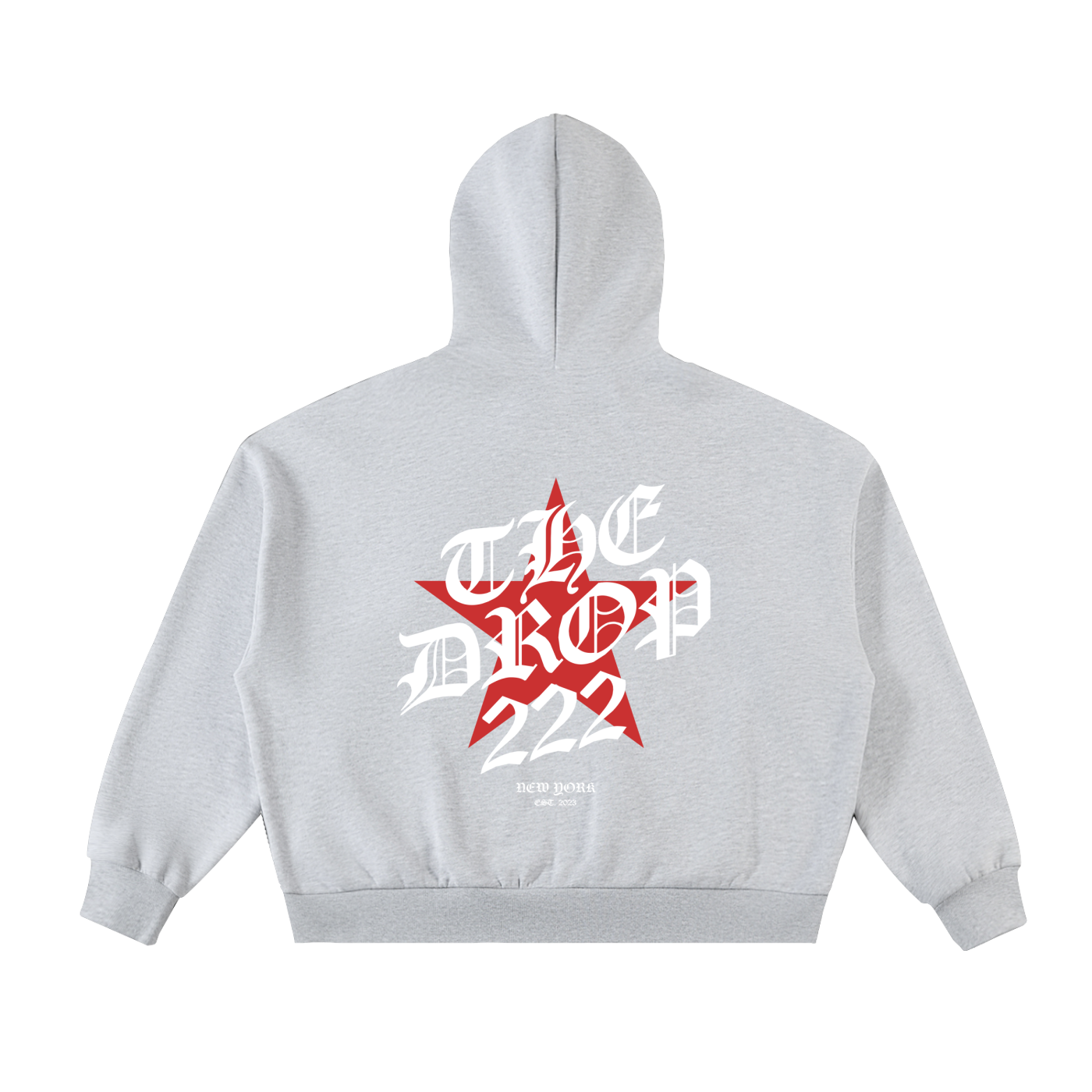 Fleeced Full-Zip Boxy Hoodie