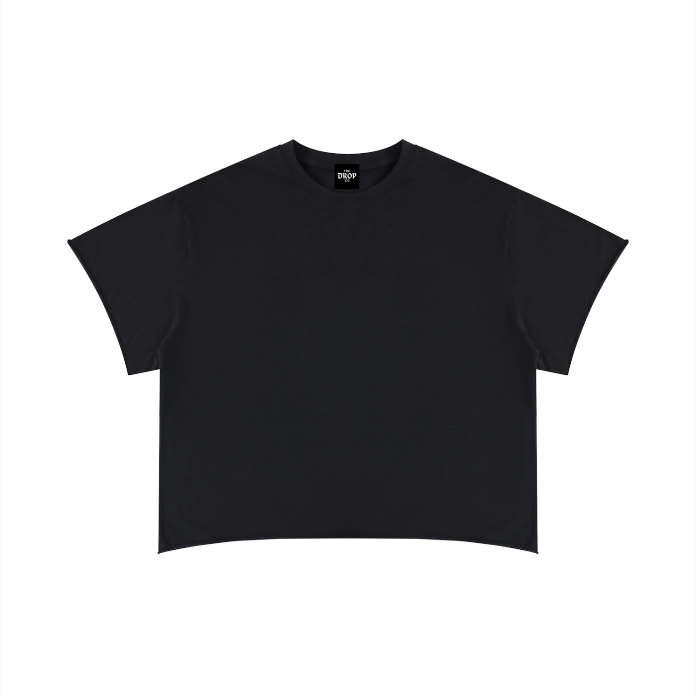 Unisex Boxy Raw Edge T-Shirt