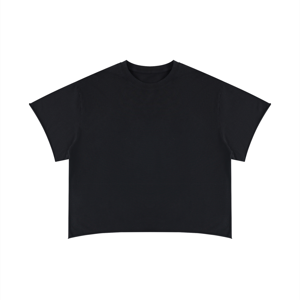 Unisex Boxy Raw Edge T-Shirt