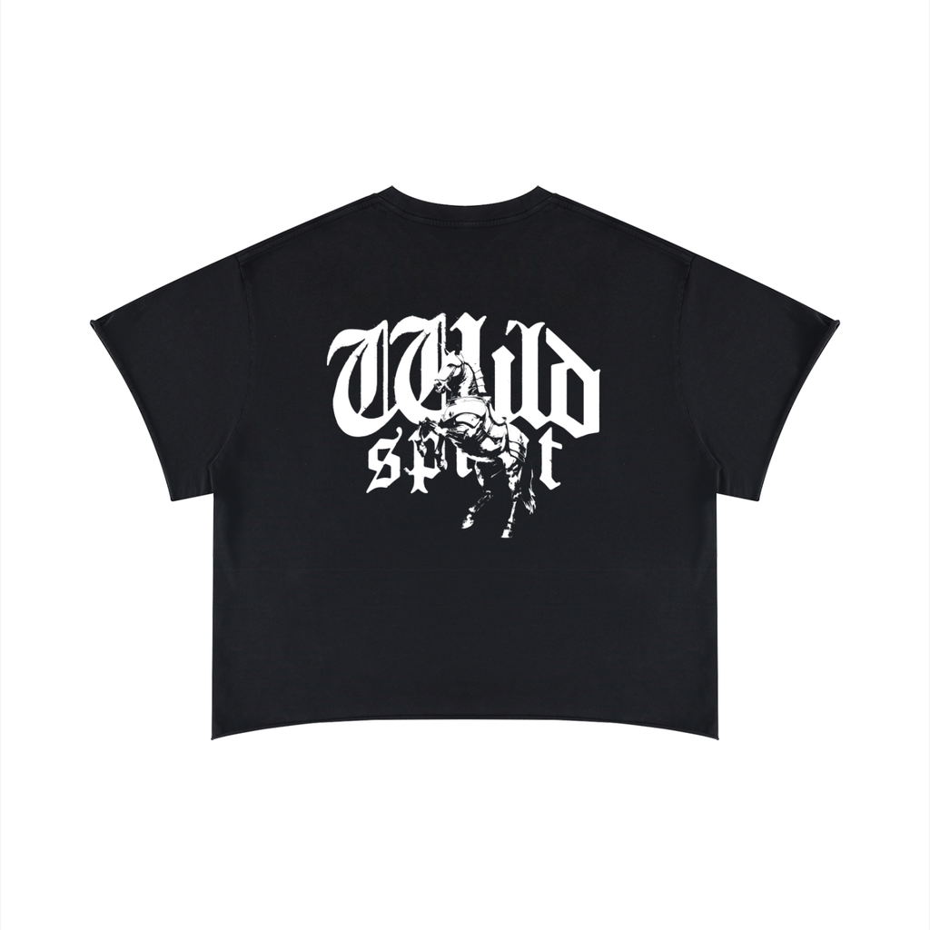 Unisex Boxy Raw Edge T-Shirt