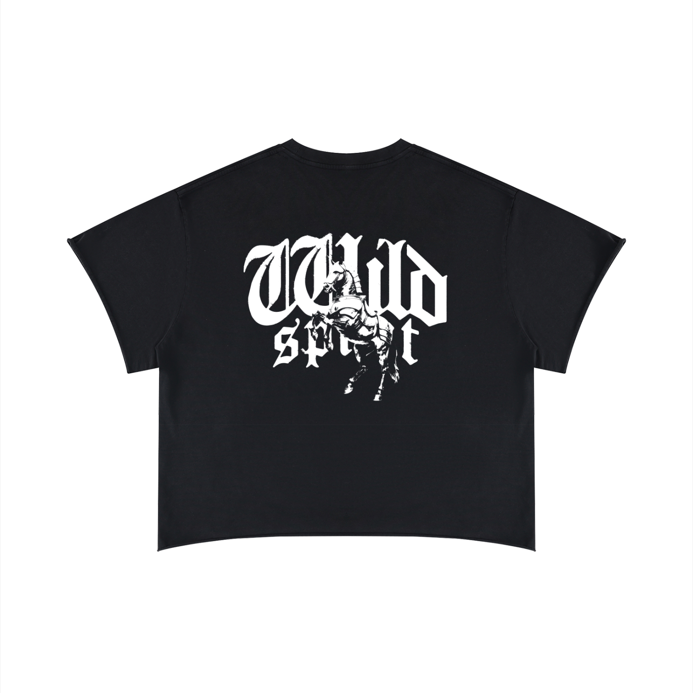 Unisex Boxy Raw Edge T-Shirt